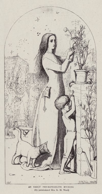 Una prima incisione preraffaellita da John Everett Millais